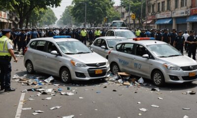 pembersihan kecelakaan oleh polisi